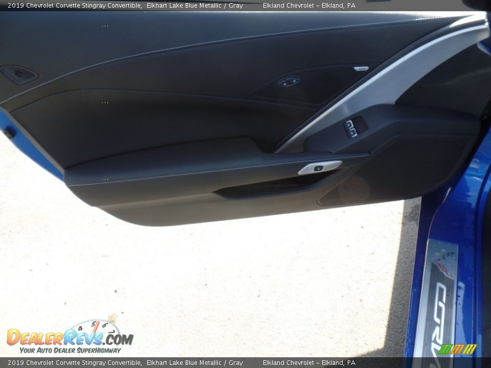 2019 Chevrolet Corvette Stingray Convertible Elkhart Lake Blue Metallic / Gray Photo #23