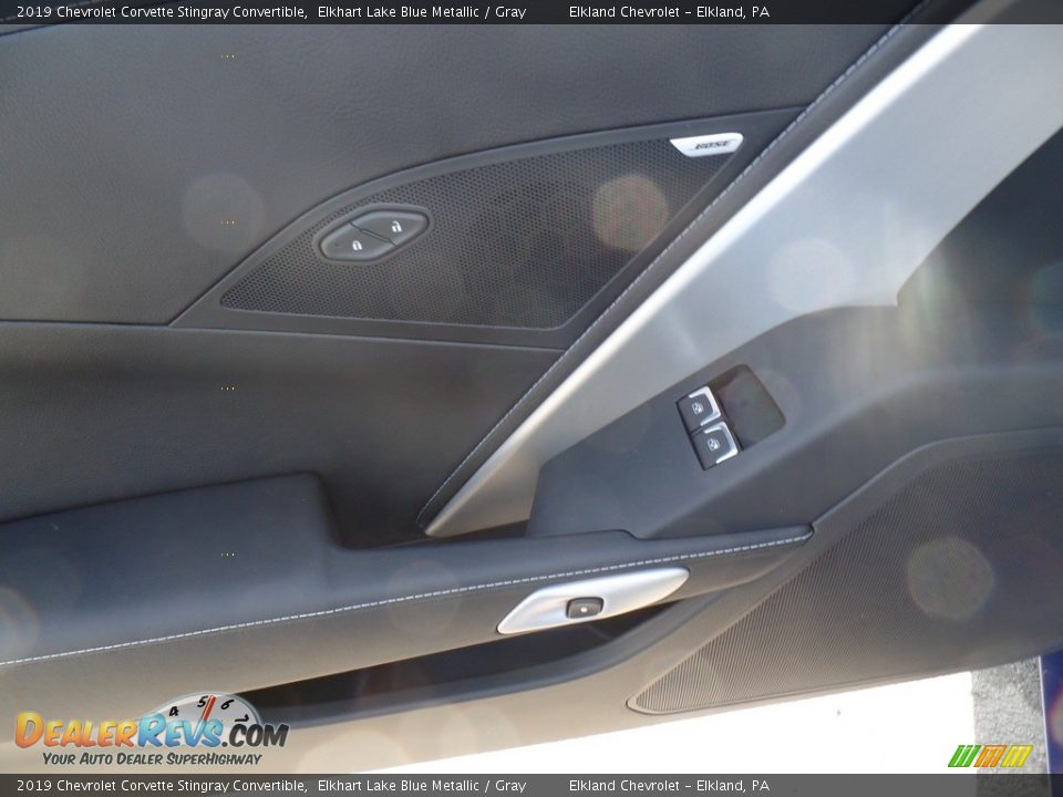 2019 Chevrolet Corvette Stingray Convertible Elkhart Lake Blue Metallic / Gray Photo #24