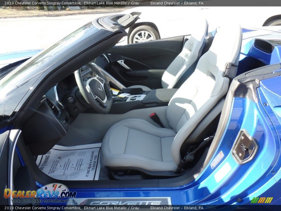 2019 Chevrolet Corvette Stingray Convertible Elkhart Lake Blue Metallic / Gray Photo #25