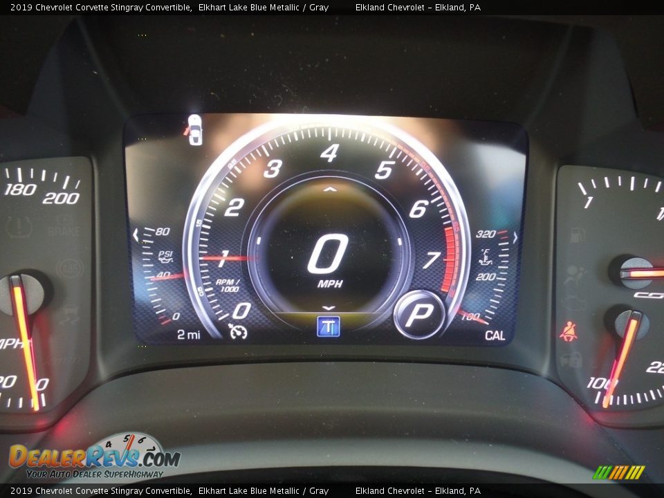 2019 Chevrolet Corvette Stingray Convertible Elkhart Lake Blue Metallic / Gray Photo #31
