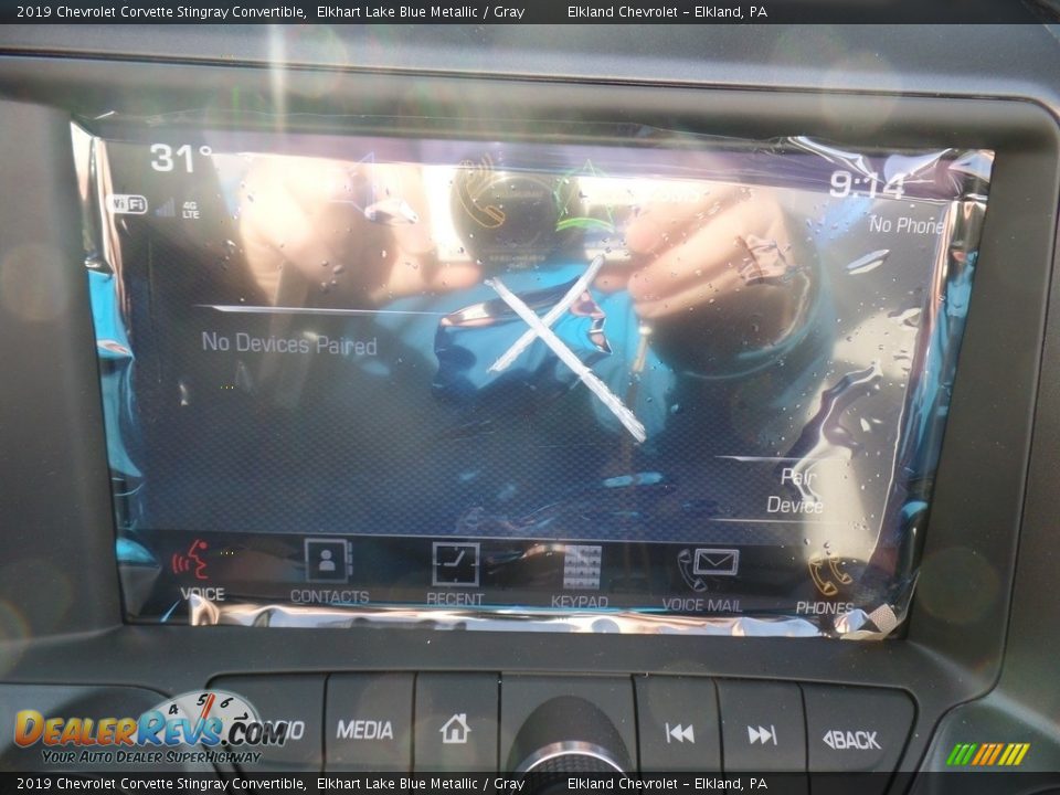 2019 Chevrolet Corvette Stingray Convertible Elkhart Lake Blue Metallic / Gray Photo #36