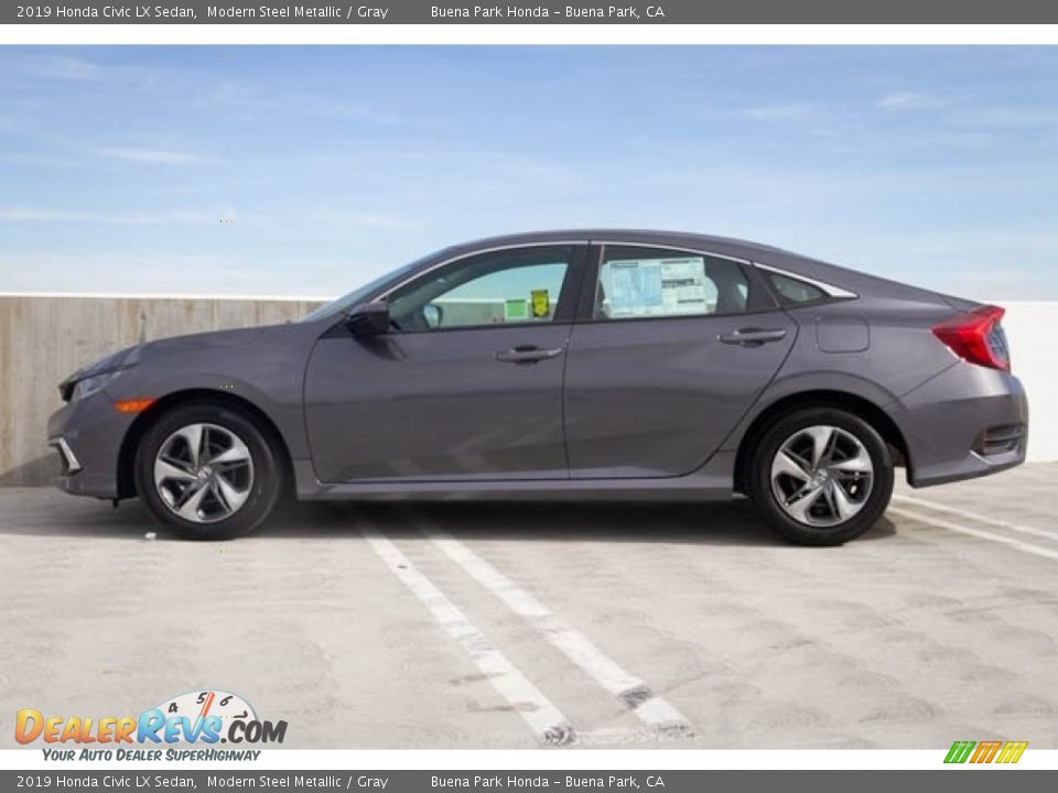 2019 Honda Civic LX Sedan Modern Steel Metallic / Gray Photo #5