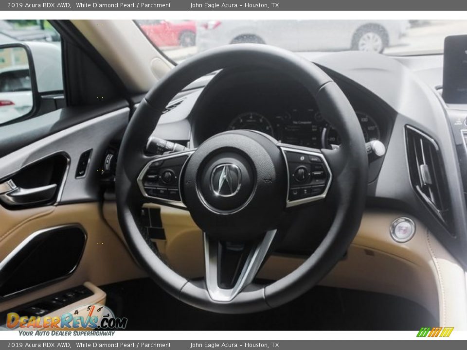 2019 Acura RDX AWD White Diamond Pearl / Parchment Photo #27