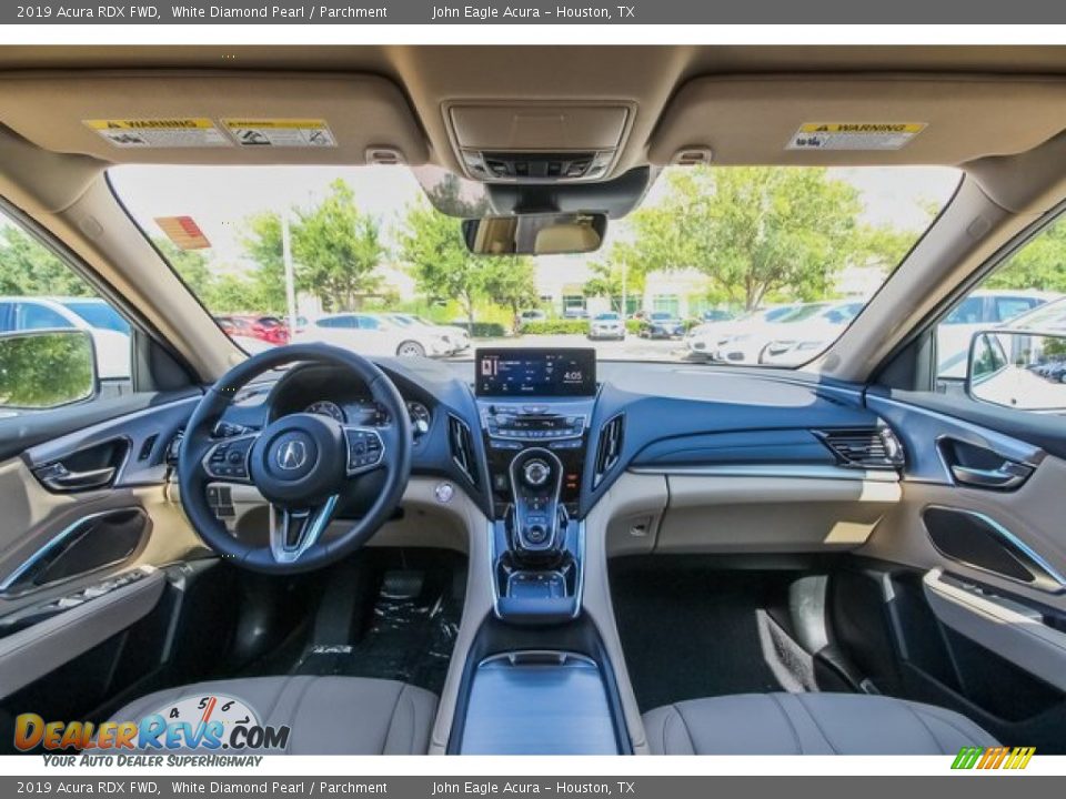 2019 Acura RDX FWD White Diamond Pearl / Parchment Photo #9