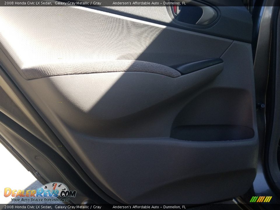 2008 Honda Civic LX Sedan Galaxy Gray Metallic / Gray Photo #14