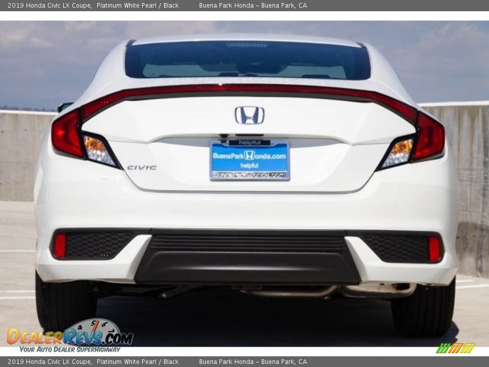 2019 Honda Civic LX Coupe Platinum White Pearl / Black Photo #7