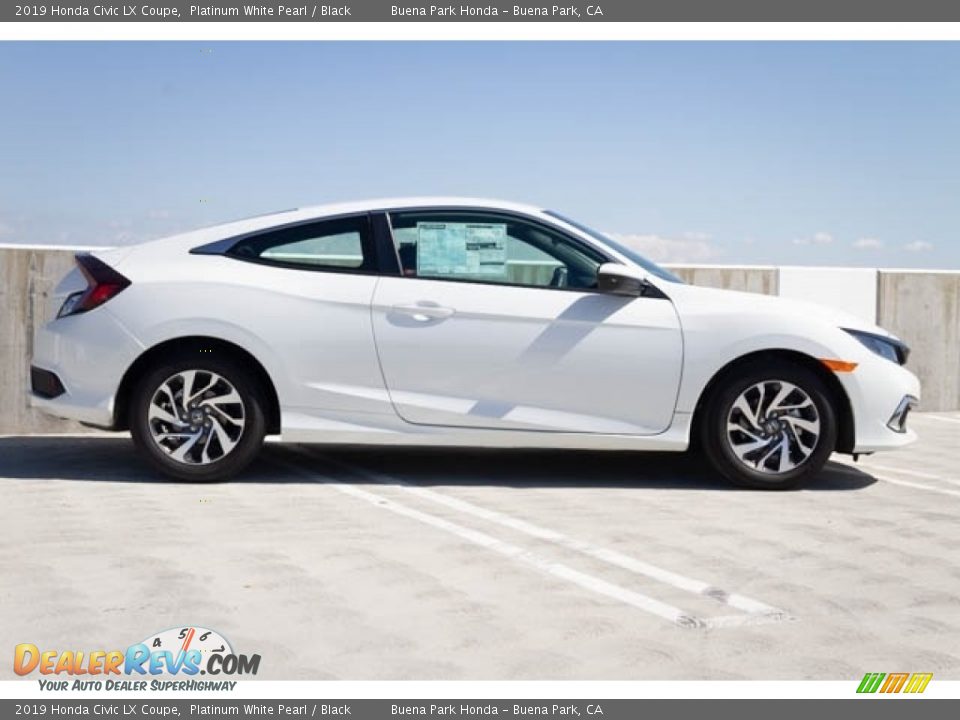 2019 Honda Civic LX Coupe Platinum White Pearl / Black Photo #10