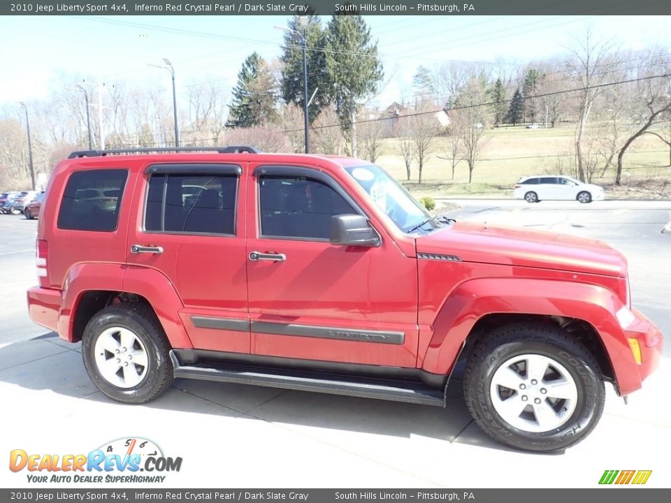 2010 Jeep Liberty Sport 4x4 Inferno Red Crystal Pearl / Dark Slate Gray Photo #7