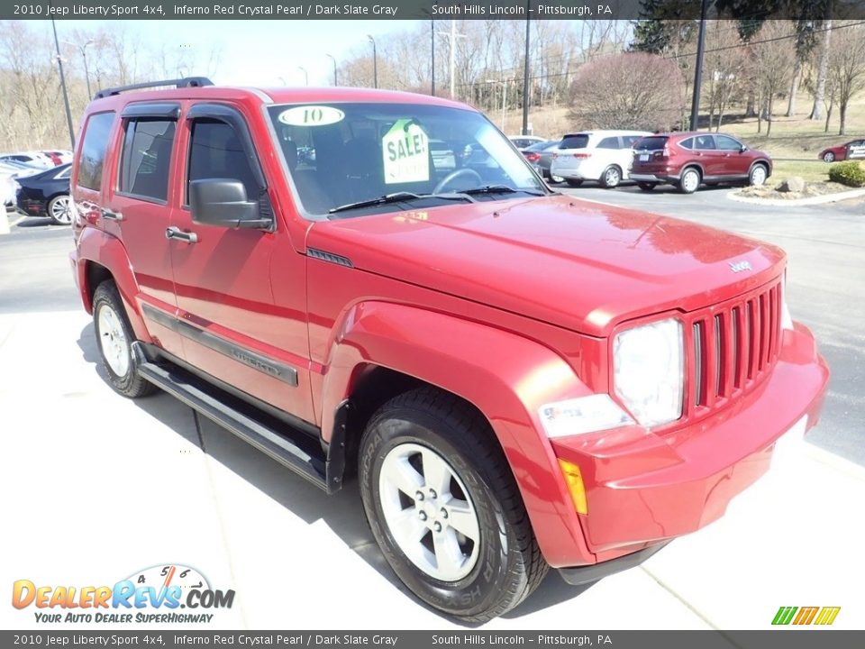 2010 Jeep Liberty Sport 4x4 Inferno Red Crystal Pearl / Dark Slate Gray Photo #8