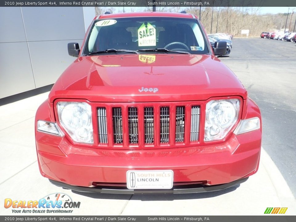 2010 Jeep Liberty Sport 4x4 Inferno Red Crystal Pearl / Dark Slate Gray Photo #9