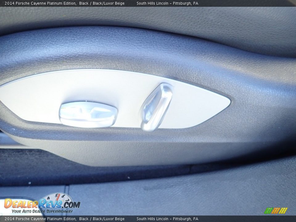2014 Porsche Cayenne Platinum Edition Black / Black/Luxor Beige Photo #19