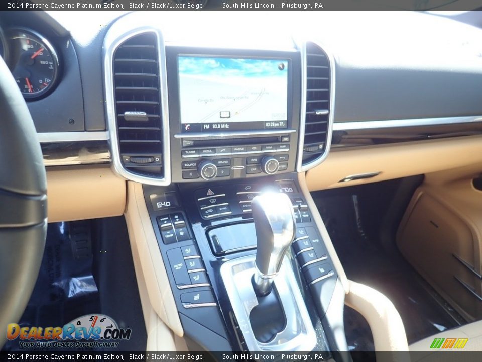 2014 Porsche Cayenne Platinum Edition Black / Black/Luxor Beige Photo #22