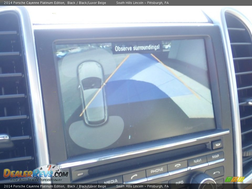 2014 Porsche Cayenne Platinum Edition Black / Black/Luxor Beige Photo #25