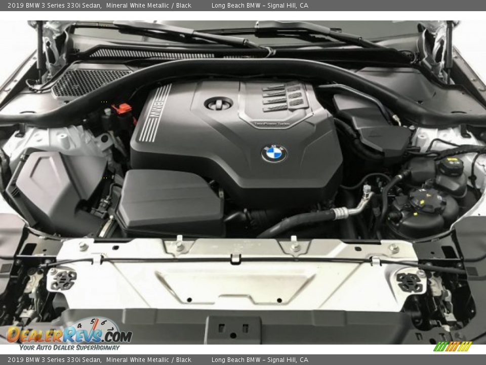 2019 BMW 3 Series 330i Sedan Mineral White Metallic / Black Photo #8