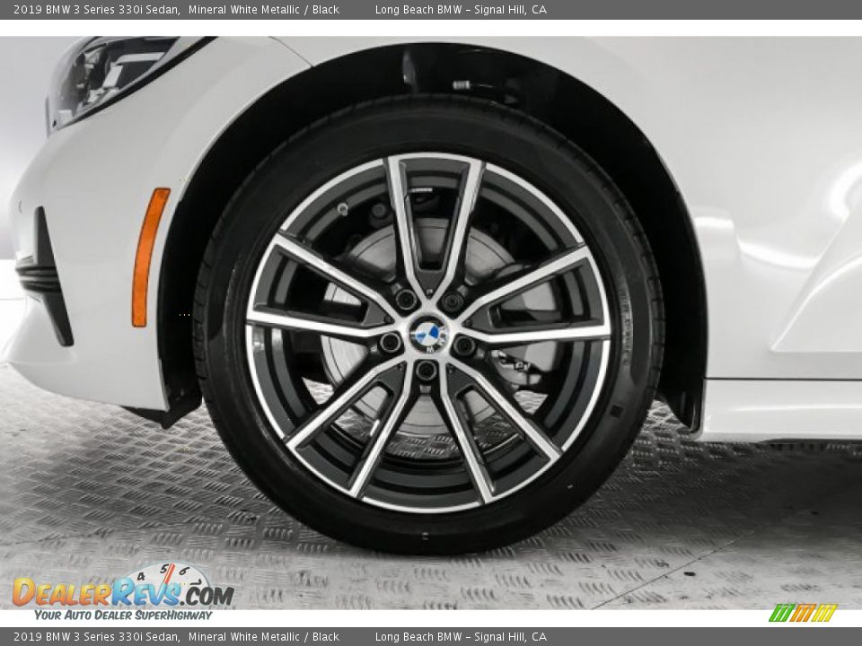2019 BMW 3 Series 330i Sedan Mineral White Metallic / Black Photo #9