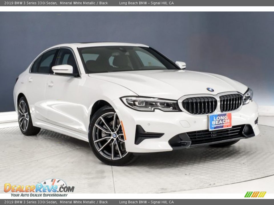 2019 BMW 3 Series 330i Sedan Mineral White Metallic / Black Photo #12