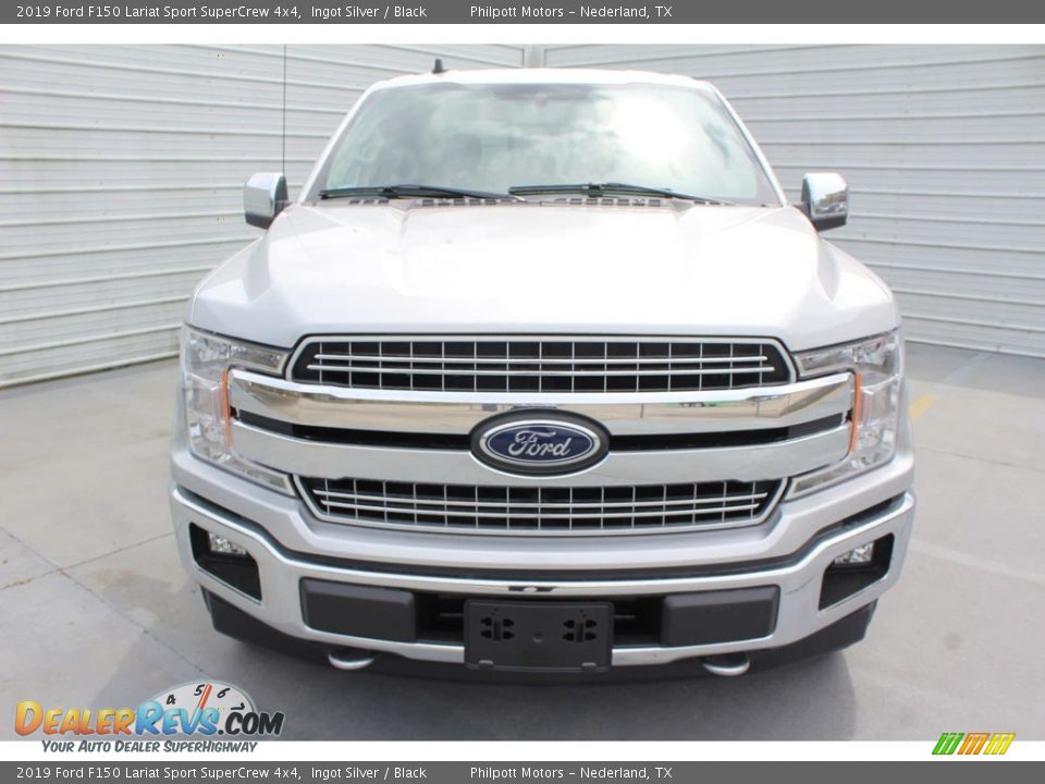 2019 Ford F150 Lariat Sport SuperCrew 4x4 Ingot Silver / Black Photo #2
