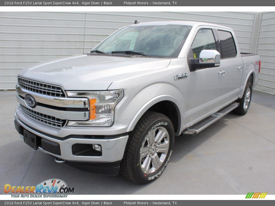2019 Ford F150 Lariat Sport SuperCrew 4x4 Ingot Silver / Black Photo #3