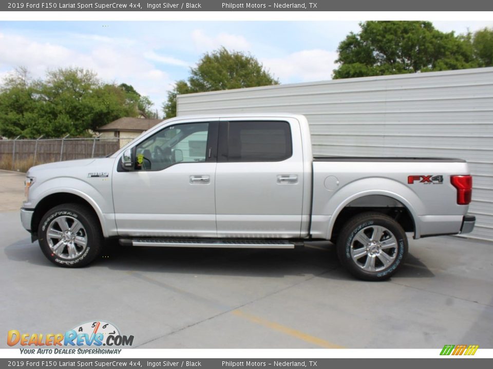 2019 Ford F150 Lariat Sport SuperCrew 4x4 Ingot Silver / Black Photo #5