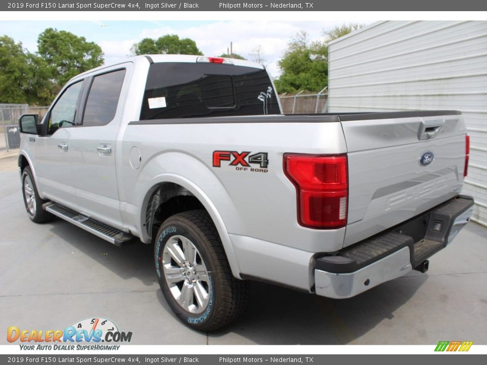 2019 Ford F150 Lariat Sport SuperCrew 4x4 Ingot Silver / Black Photo #6