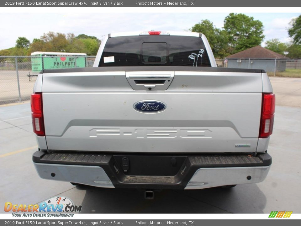 2019 Ford F150 Lariat Sport SuperCrew 4x4 Ingot Silver / Black Photo #7