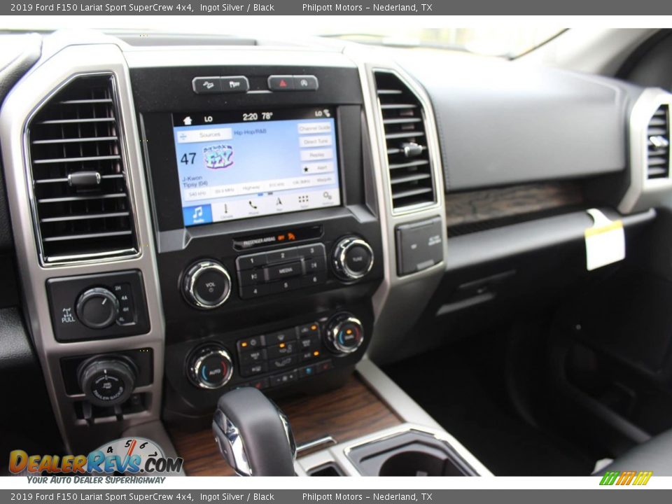 2019 Ford F150 Lariat Sport SuperCrew 4x4 Ingot Silver / Black Photo #13
