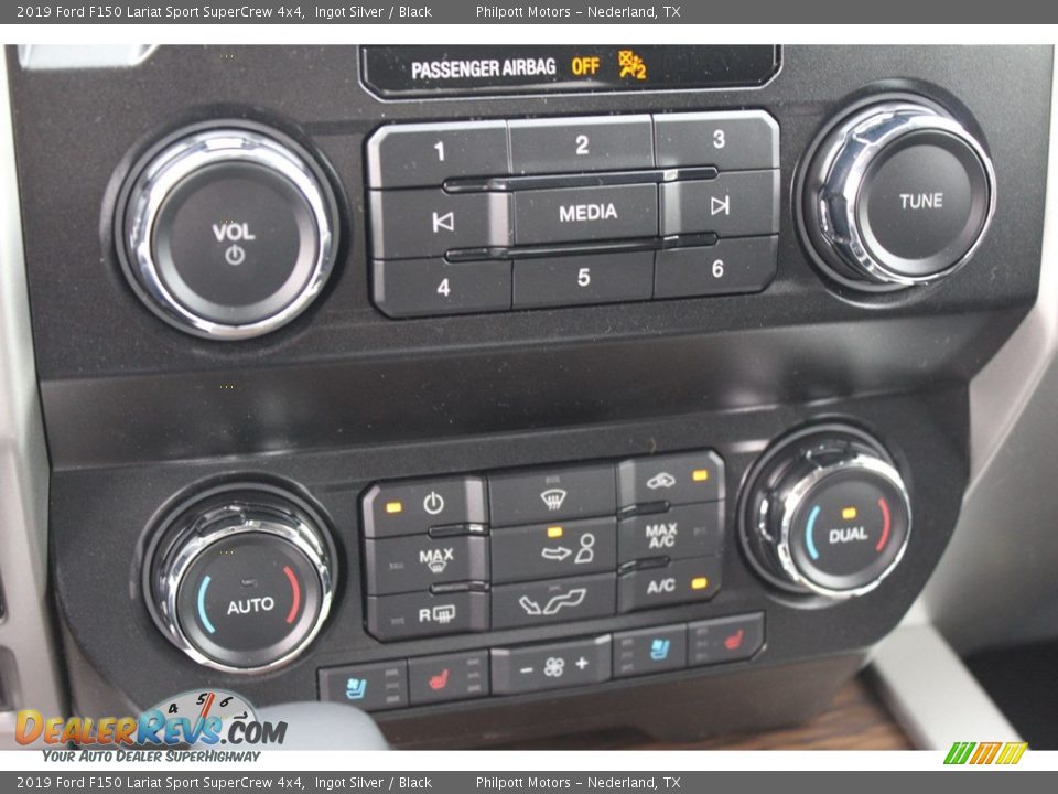 2019 Ford F150 Lariat Sport SuperCrew 4x4 Ingot Silver / Black Photo #17