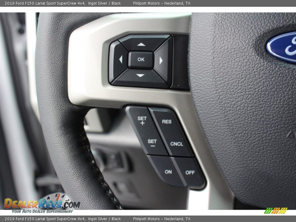 2019 Ford F150 Lariat Sport SuperCrew 4x4 Ingot Silver / Black Photo #22