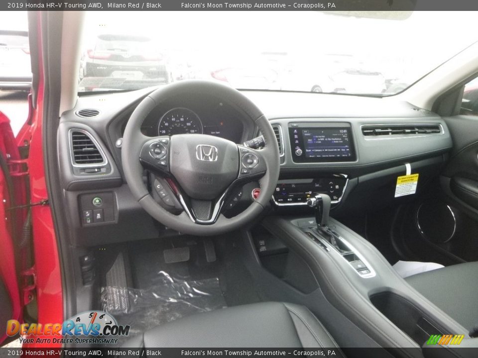 Black Interior - 2019 Honda HR-V Touring AWD Photo #11