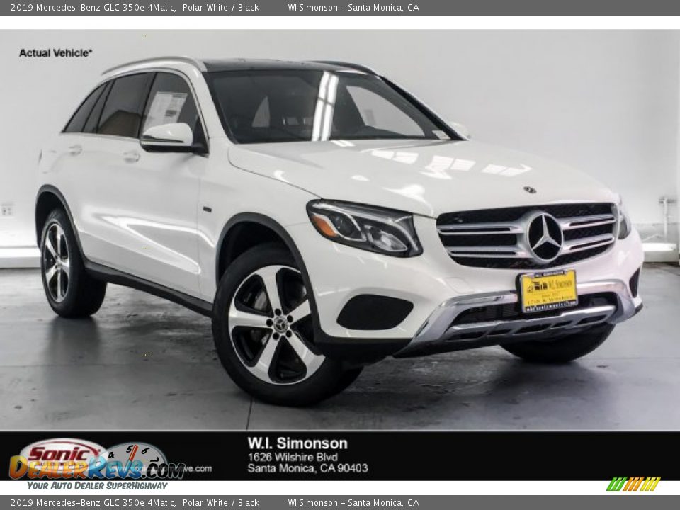 2019 Mercedes-Benz GLC 350e 4Matic Polar White / Black Photo #1