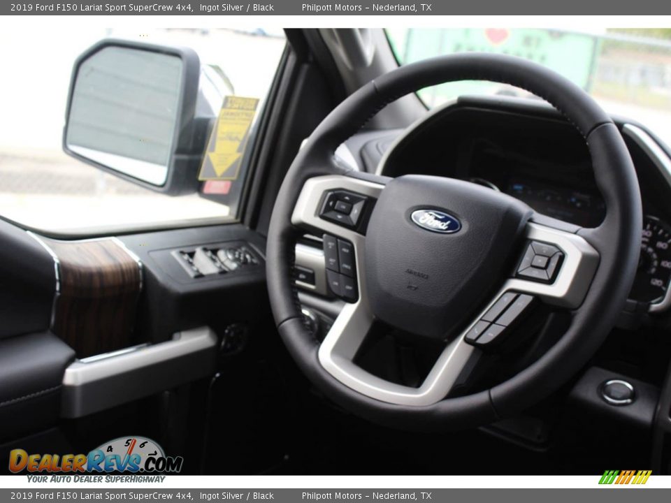 2019 Ford F150 Lariat Sport SuperCrew 4x4 Ingot Silver / Black Photo #29