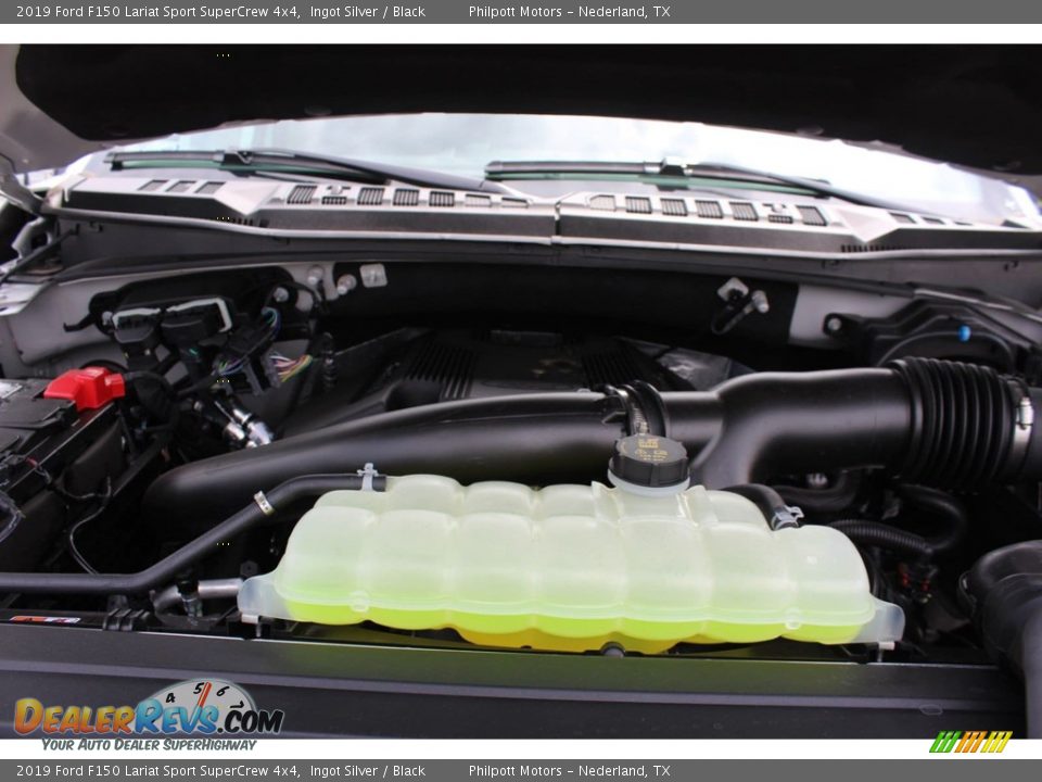 2019 Ford F150 Lariat Sport SuperCrew 4x4 Ingot Silver / Black Photo #32