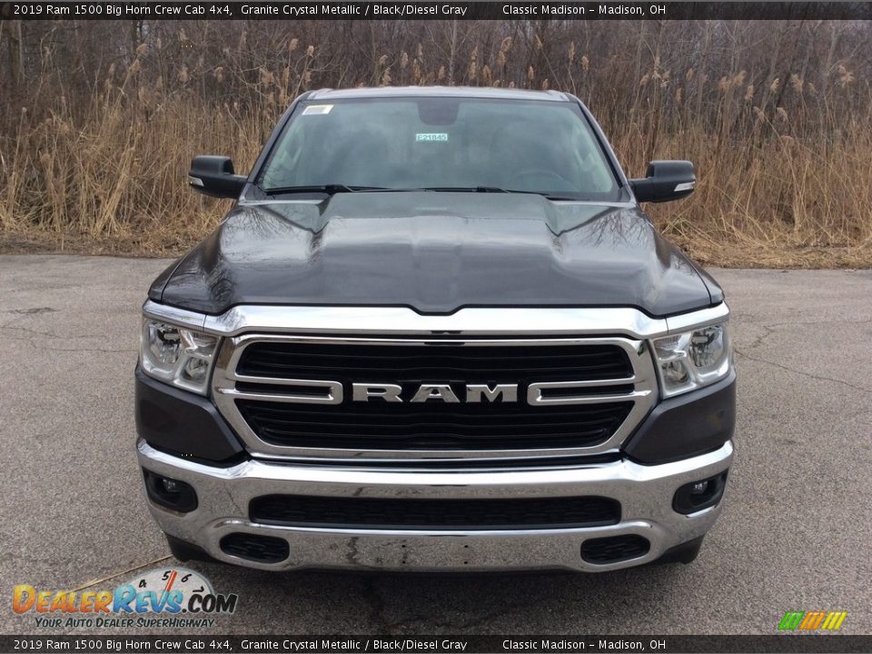 2019 Ram 1500 Big Horn Crew Cab 4x4 Granite Crystal Metallic / Black/Diesel Gray Photo #2