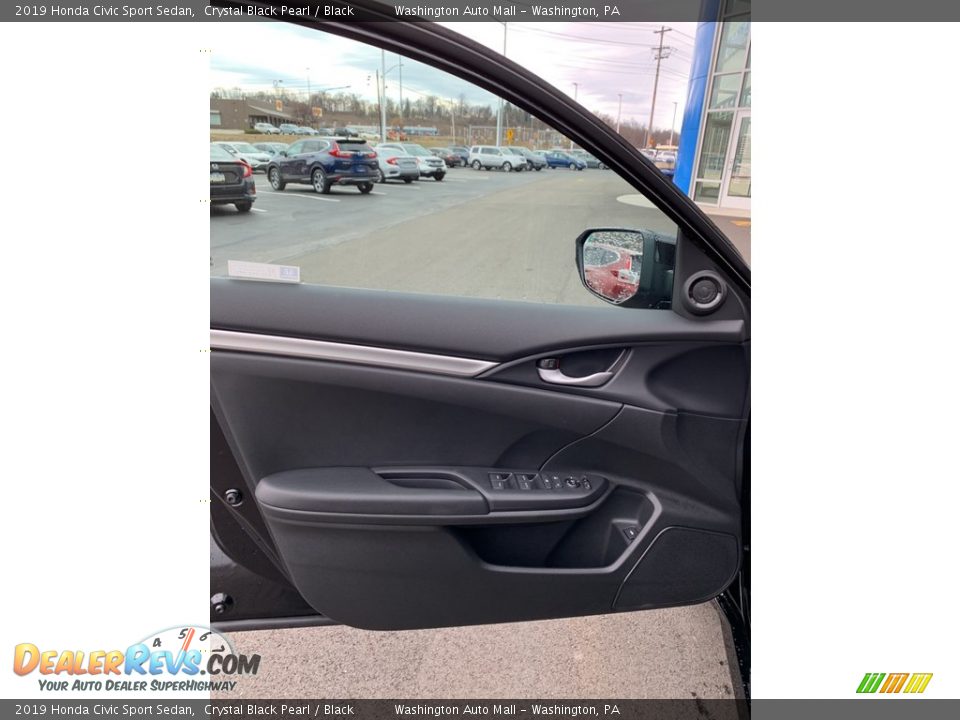 2019 Honda Civic Sport Sedan Crystal Black Pearl / Black Photo #8