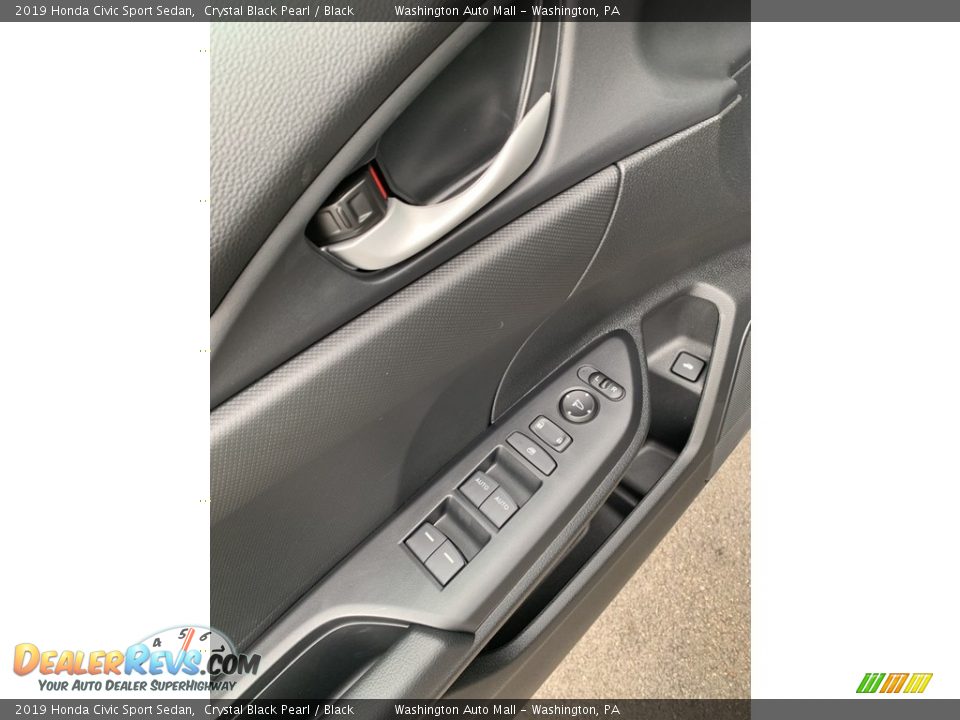 2019 Honda Civic Sport Sedan Crystal Black Pearl / Black Photo #9