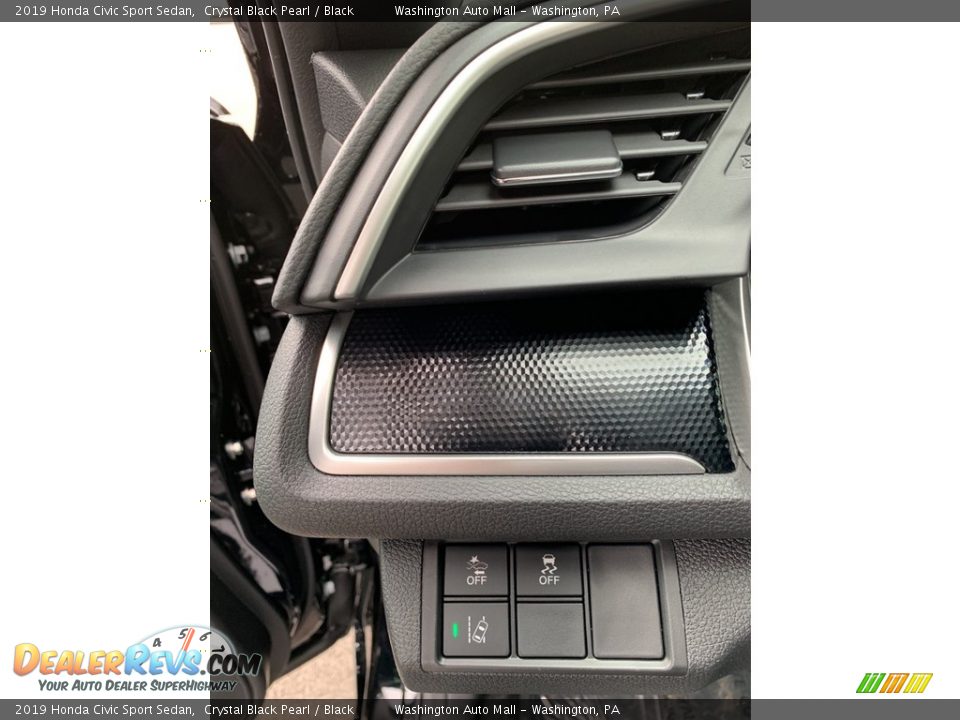 2019 Honda Civic Sport Sedan Crystal Black Pearl / Black Photo #10