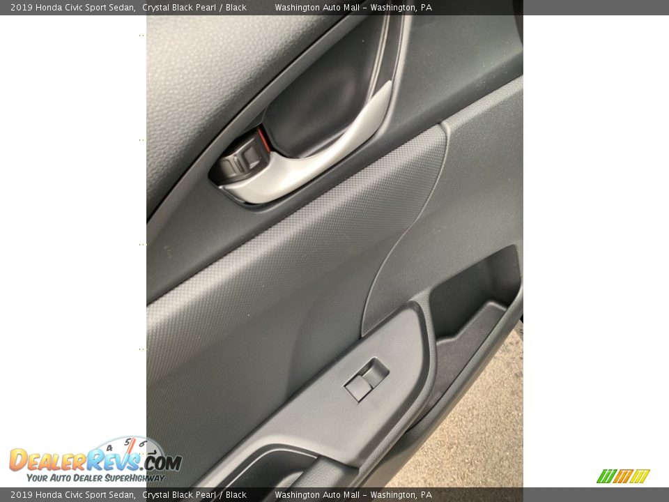 2019 Honda Civic Sport Sedan Crystal Black Pearl / Black Photo #17