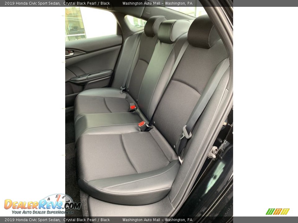 2019 Honda Civic Sport Sedan Crystal Black Pearl / Black Photo #18