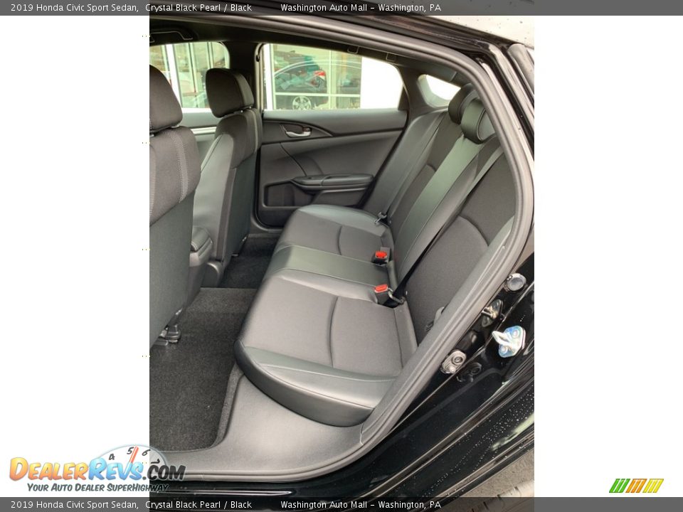 2019 Honda Civic Sport Sedan Crystal Black Pearl / Black Photo #19