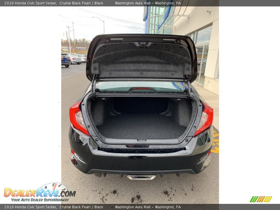 2019 Honda Civic Sport Sedan Crystal Black Pearl / Black Photo #20