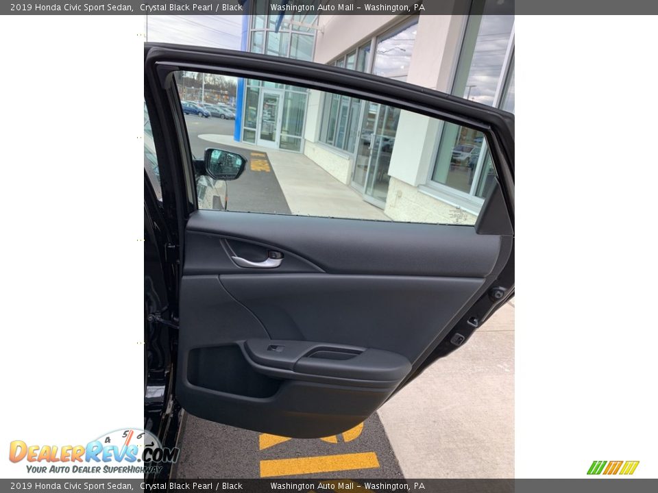 2019 Honda Civic Sport Sedan Crystal Black Pearl / Black Photo #23