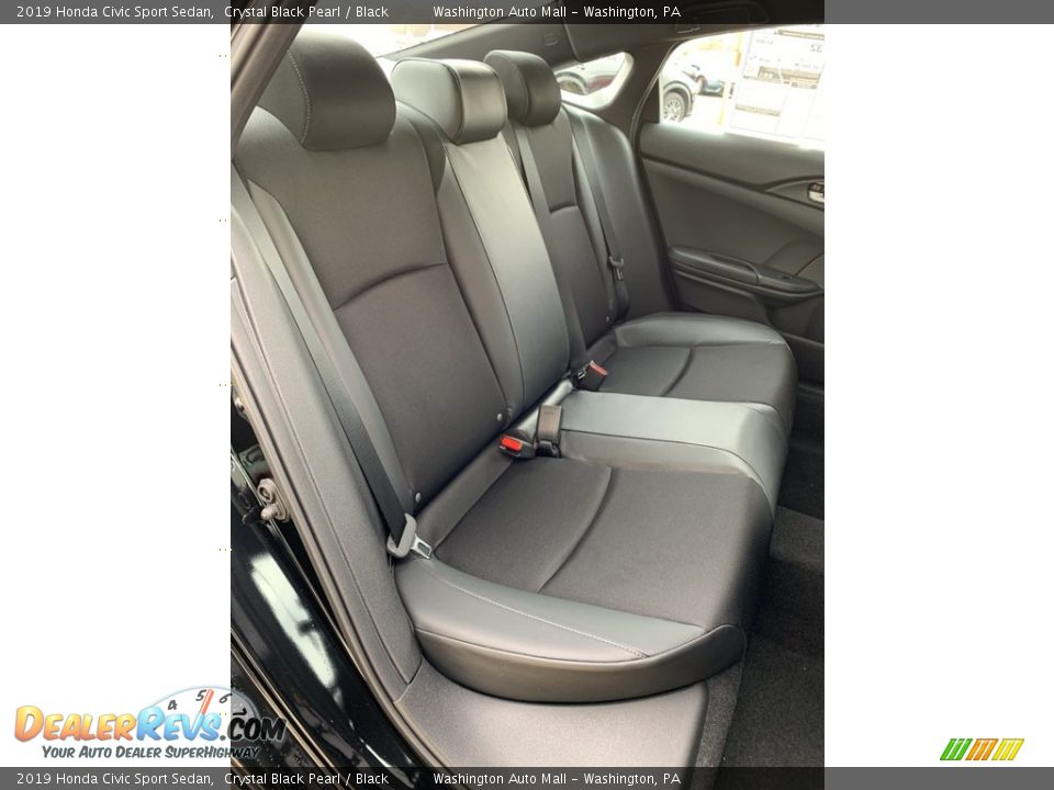 2019 Honda Civic Sport Sedan Crystal Black Pearl / Black Photo #24
