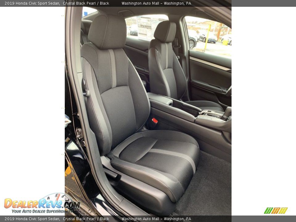 2019 Honda Civic Sport Sedan Crystal Black Pearl / Black Photo #27