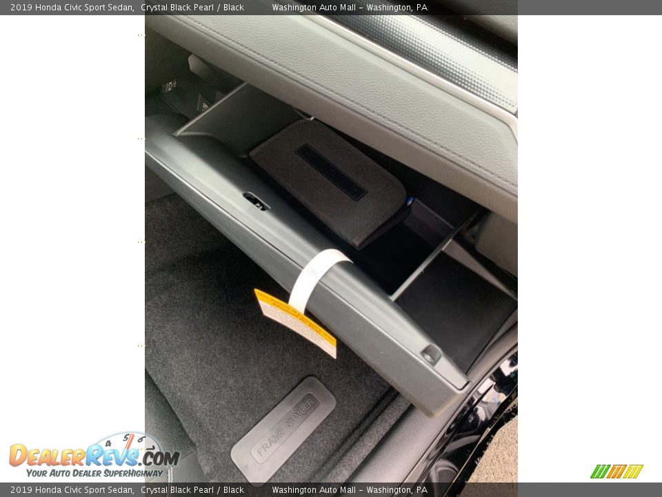 2019 Honda Civic Sport Sedan Crystal Black Pearl / Black Photo #29