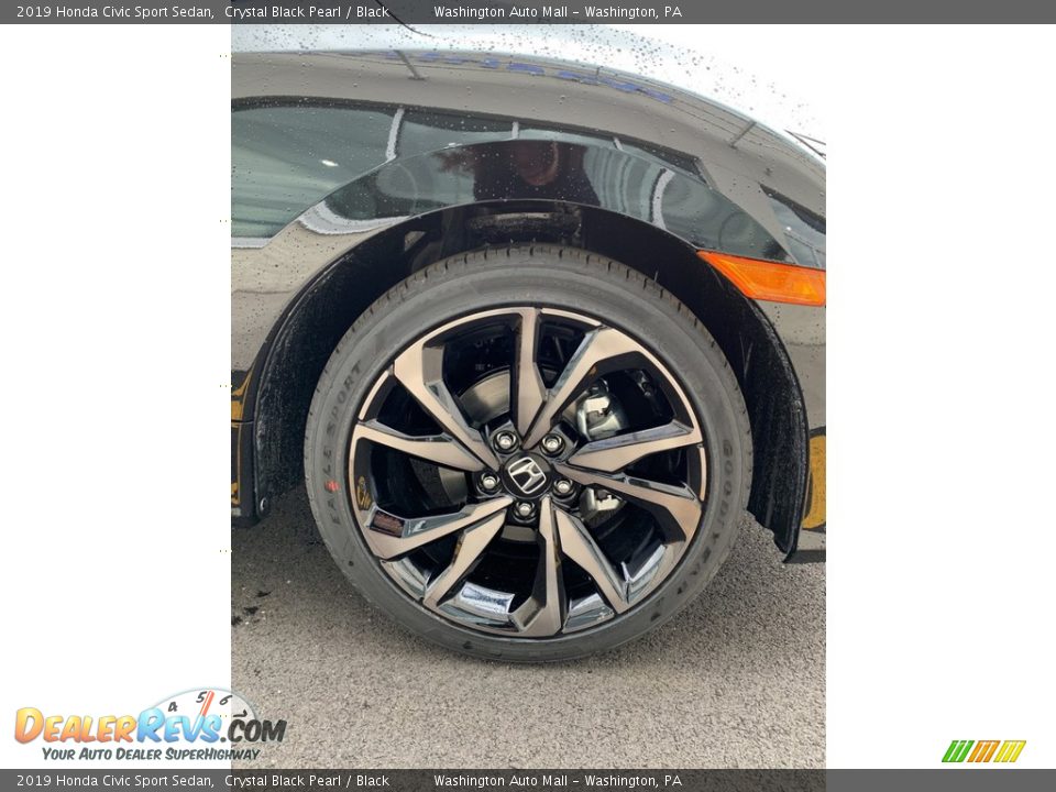 2019 Honda Civic Sport Sedan Crystal Black Pearl / Black Photo #30