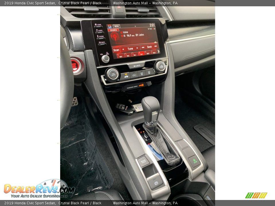 2019 Honda Civic Sport Sedan Crystal Black Pearl / Black Photo #32