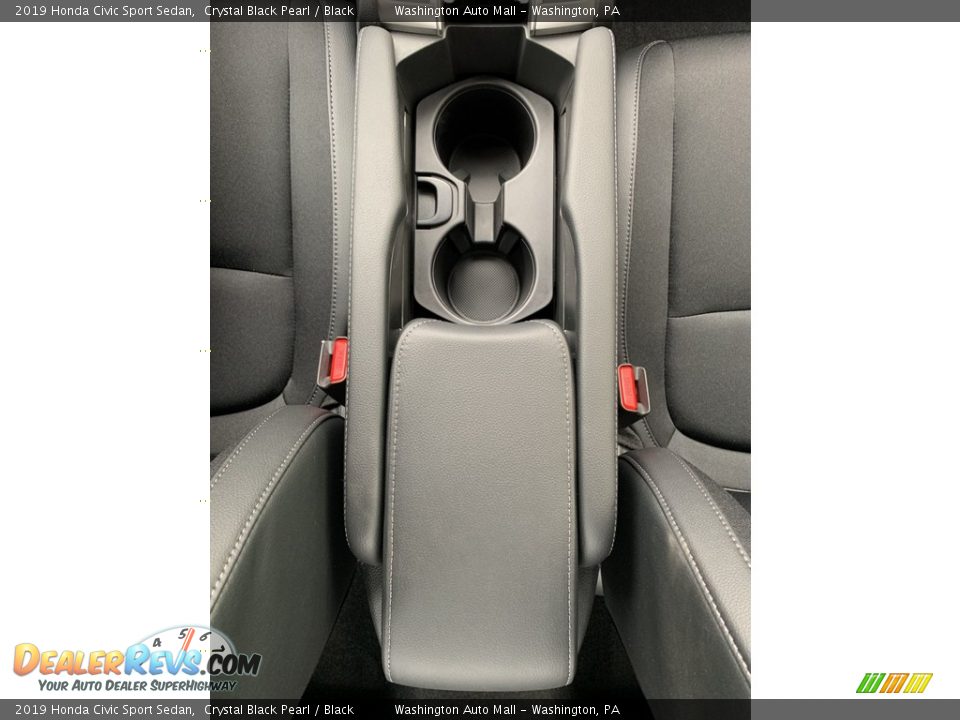 2019 Honda Civic Sport Sedan Crystal Black Pearl / Black Photo #35