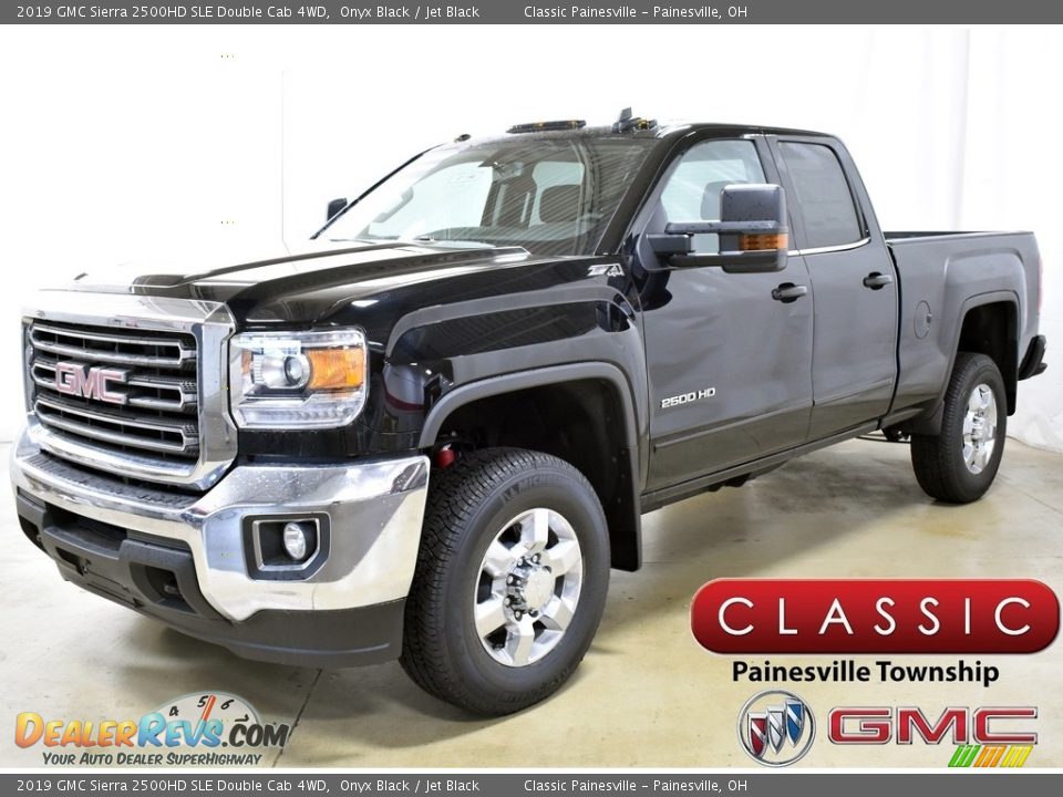 2019 GMC Sierra 2500HD SLE Double Cab 4WD Onyx Black / Jet Black Photo #1
