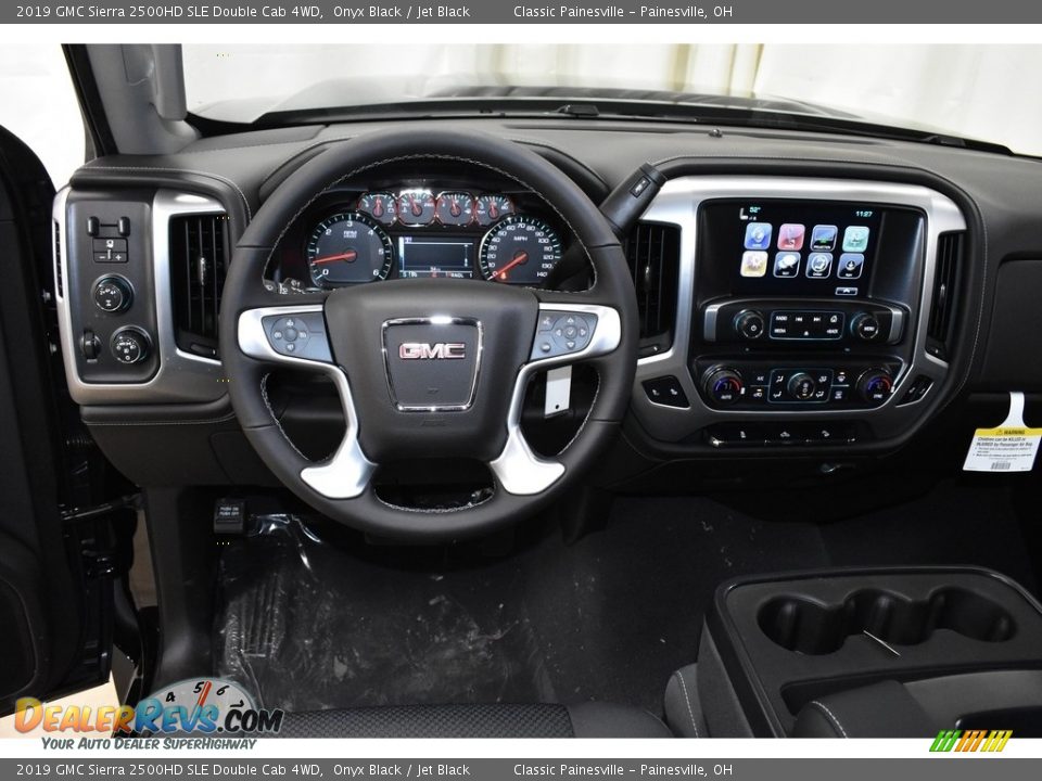 2019 GMC Sierra 2500HD SLE Double Cab 4WD Onyx Black / Jet Black Photo #8