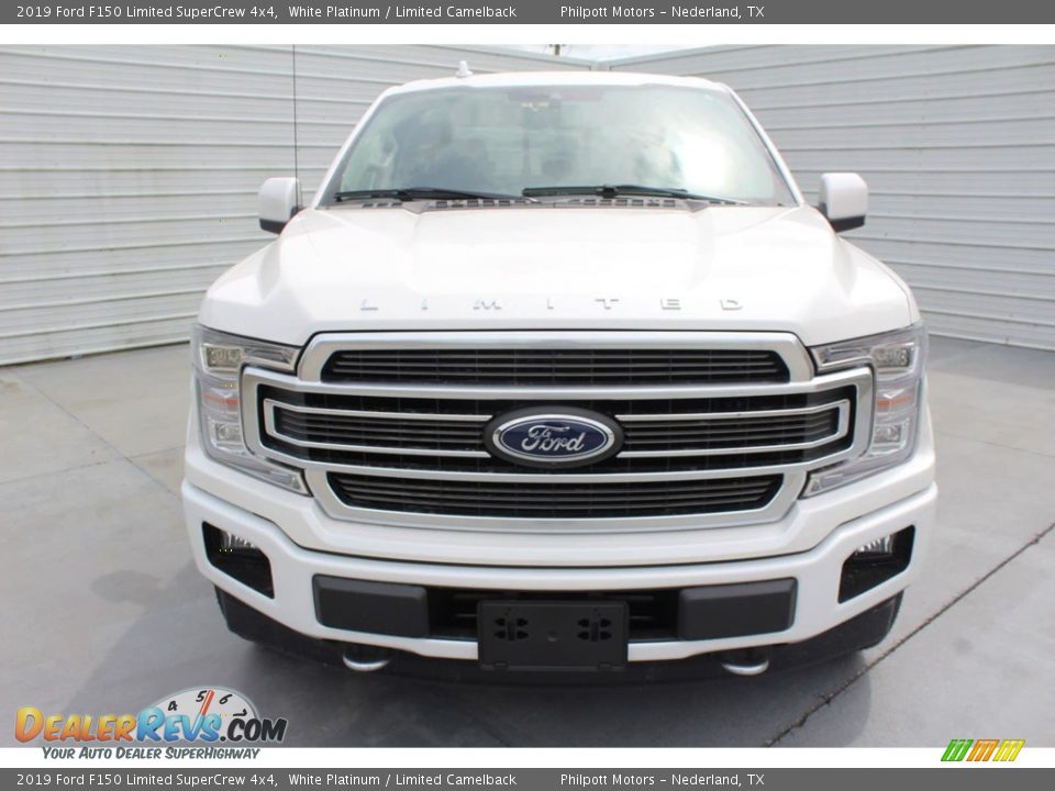 2019 Ford F150 Limited SuperCrew 4x4 White Platinum / Limited Camelback Photo #2